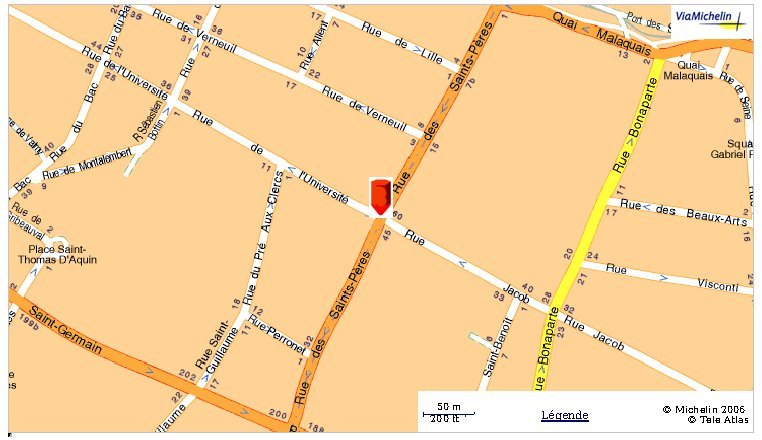 carte des restaurants